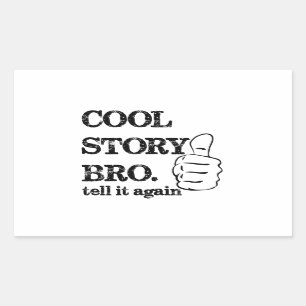 Cool story仲間は、また驚く 長方形シール
