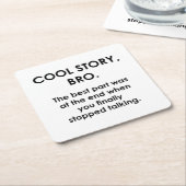 Cool story スクエアペーパーコースター (アングル)