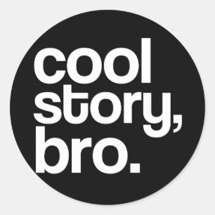 cool story、仲間。貼り紙 ラウンドシール