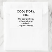 Cool story 長方形シール (バッグ)