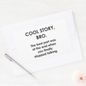 Cool story 長方形シール (封筒)