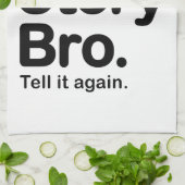 Cool story Bro。 それを再度言って下さい キッチンタオル (折り畳み)