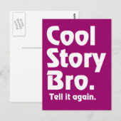 cool story bro.もう一度言いなさい ポストカード (正面/裏面)