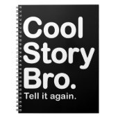 Cool story Bro。 ノート (正面)