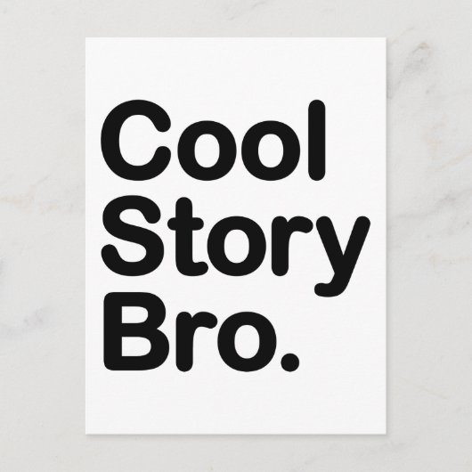 cool story bro ポストカード (正面)