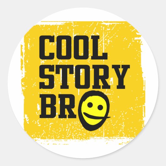cool story bro ラウンドシール (正面)