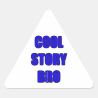 cool story bro 三角形シール