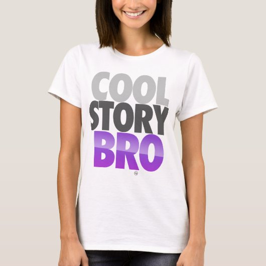 Cool story Bro (紫色) Tシャツ (正面)