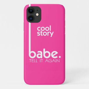 COOL STORYBABEミームイン明るい赤紫色 iPhone 11 ケース