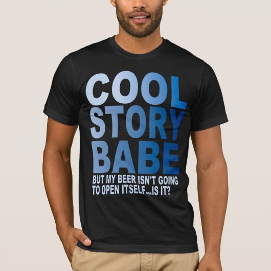 COOL STORYBABE、ビール Tシャツ (正面)