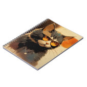 Cool Streetwear Graffiti Cat with Sunglasses Graph ノートブック (左側)