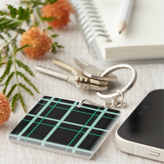 Cool Striped Pattern キーホルダー (正面右)