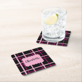 Cool Striped Pattern スクエアペーパーコースター (インサイチュ)