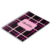 Cool Striped Pattern ノートブック (左側)