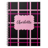 Cool Striped Pattern ノートブック (正面)