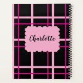 Cool Striped Pattern プランナー手帳 (裏面)