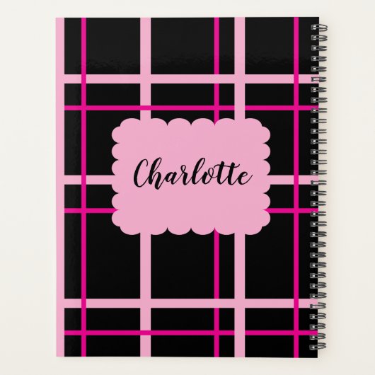 Cool Striped Pattern プランナー手帳 (裏面)