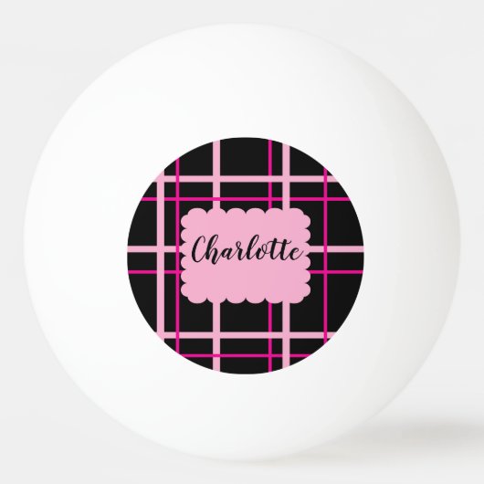 Cool Striped Pattern 卓球ボール (裏面)