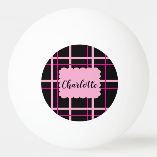 Cool Striped Pattern 卓球ボール (裏面)