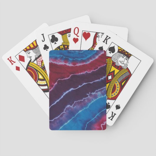 Cool Stripes Tie Dye Playing Cards トランプ (裏面)