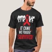 Cool Stroke I Survived Stroke Awareness Stroke Pat Tシャツ (正面)