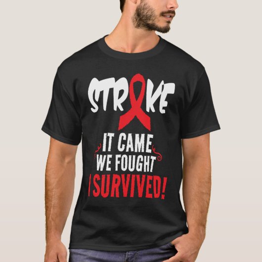 Cool Stroke I Survived Stroke Awareness Stroke Pat Tシャツ (正面)