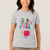 COOL STUDENT VIBES バックトゥスクール キッズTシャツ トライブレンドＴシャツ (正面)