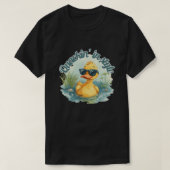 Cool Stylish Duck with Sunglasses – Funny Cartoon  Tシャツ (デザイン正面)