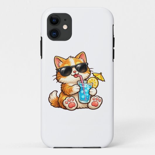 Cool Summer Cat Case-Mate iPhoneケース (裏面)