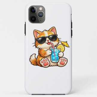 Cool Summer Cat iPhone 11 Pro Maxケース