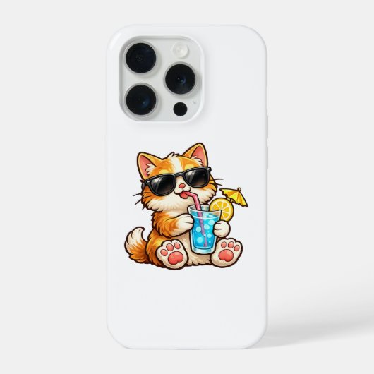 Cool Summer Cat iPhoneケース (裏面)