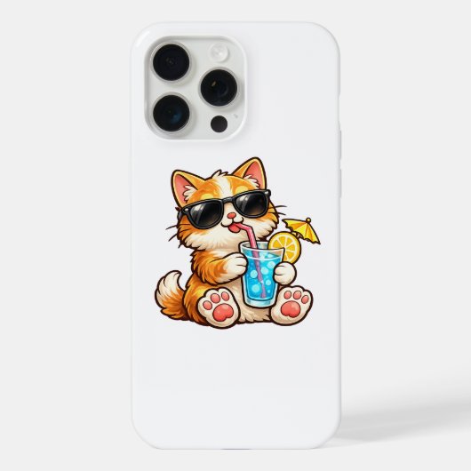 Cool Summer Cat iPhoneケース (裏面)
