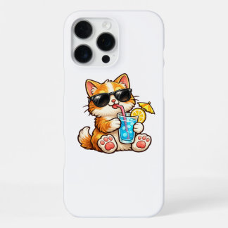Cool Summer Cat iPhone 16 Pro Maxケース