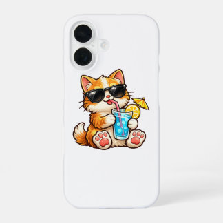 Cool Summer Cat iPhone 16ケース