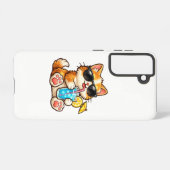 Cool Summer Cat Samsung Galaxyケース (裏面横)