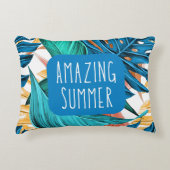 Cool summer holiday pillow  アクセントクッション (正面)
