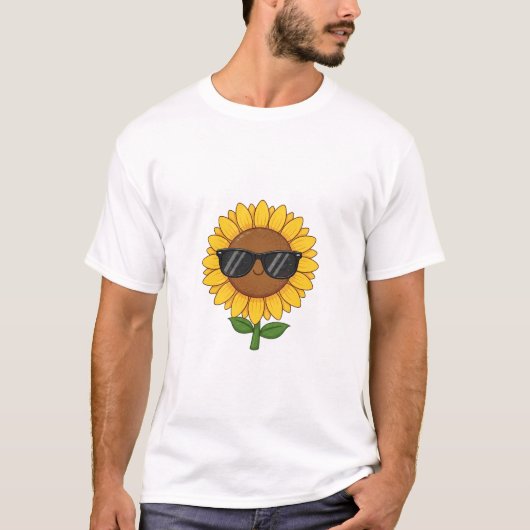Cool Sunflower Vibes Tシャツ (正面)