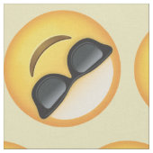 Cool Sunglasses Emoji Pattern氏の生地 ファブリック (クローズアップ)