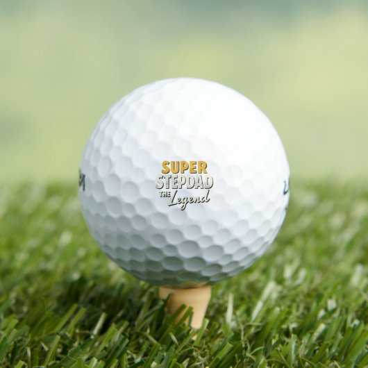 Cool Super Step Dad the Legend Golf Balls Dad Gift ゴルフボール (インサイチュ 木)