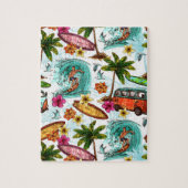 Cool surf beach pattern ジグソーパズル (縦)