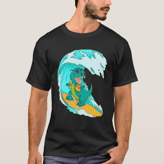 Cool Surfing Design for Men Women Surfer Surf Surf Tシャツ (正面)