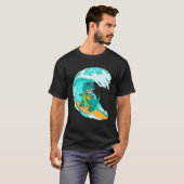 Cool Surfing Design for Men Women Surfer Surf Surf Tシャツ (正面フル)