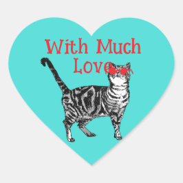 Cool Tabby Cat You Are One Cool Cat Cats Love ハートシール