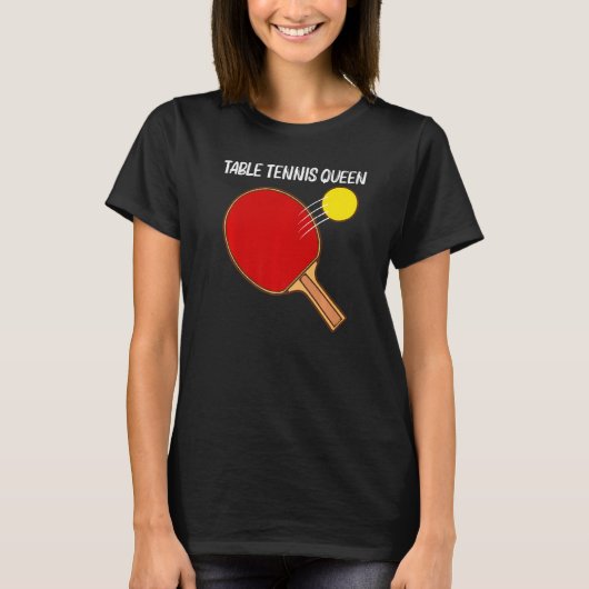 Cool Table Tennis For Women Girls Ping Pong Sport  Tシャツ (正面)