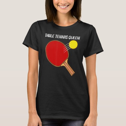 Cool Table Tennis For Women Girls Ping Pong Sport  Tシャツ (正面)