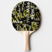 Cool Table-Tennis-Paddle with Name black 卓球ラケット (裏面)