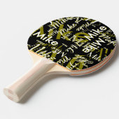 Cool Table-Tennis-Paddle with Name black 卓球ラケット (正面アングル)