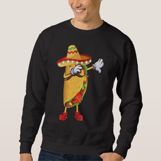 Cool Taco For Men Women Cinco De Mayo Fiesta Mexic スウェットシャツ (正面)