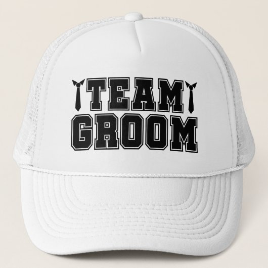 Cool Team Groom Wedding party  キャップ (正面)