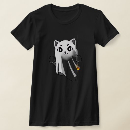 cool tees cat funny cute tshirt  tシャツ (レイダウン)
